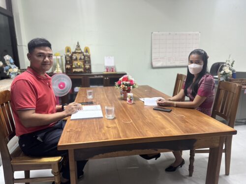 ติดต่อประสานโรงเรียนรัตภูมิวิทยา เกี่ยวกับแผนการจัดกิจกรรมโครงการเด็กรุ่นใหม่ต่อต้านการค้ามนุษย์
