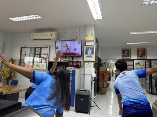 กิจกรรมชั่วโมงออกกำลังกายทุกวันพุธ